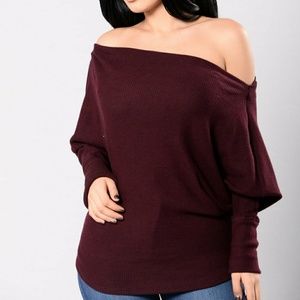 Fashion Nova Off Shoulder Sweater